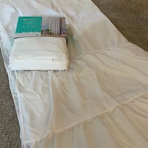 Pillowfort ruffle white curtain